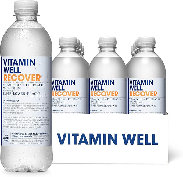 RECOVER - ELDERFLOWER & PEACH<BR>(CASE OF 12)