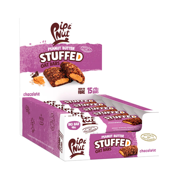 PEANUT BUTTER STUFFED CHOCOLATE OAT BARS<BR>(CASE OF 15)