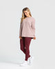 COMFORT OVERSIZED LONG SLEEVE T-SHIRT | TAUPE